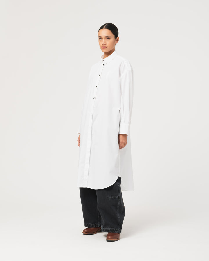 G.o.D Imperial Shirt Peach Poplin White