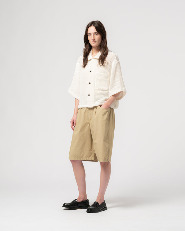 G.o.D Sumatra Shirt Trellis Cotton Ecru
