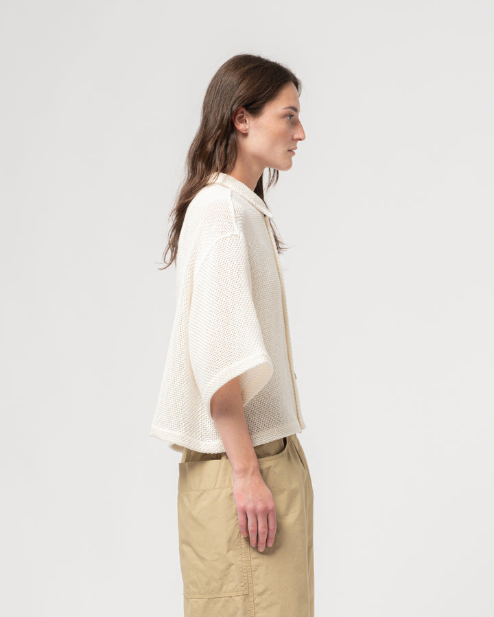 G.o.D Sumatra Shirt Trellis Cotton Ecru