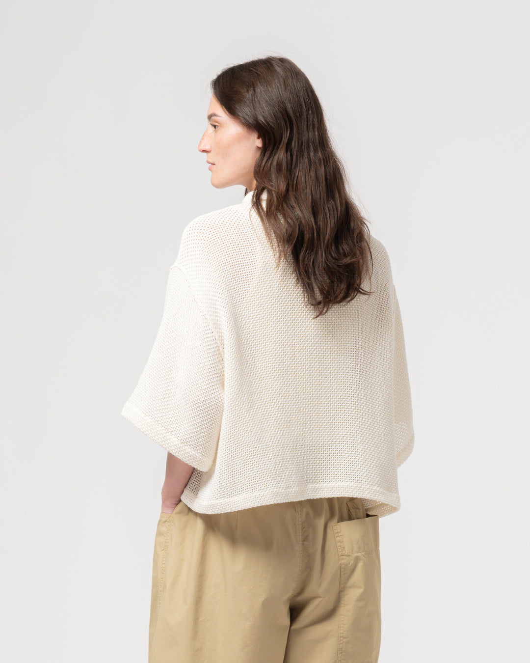G.o.D Sumatra Shirt Trellis Cotton Ecru
