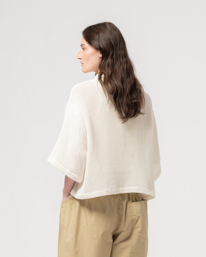 G.o.D Sumatra Shirt Trellis Cotton Ecru
