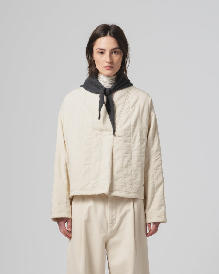 G.o.D Toku Sweater Quilted Cotton Ecru