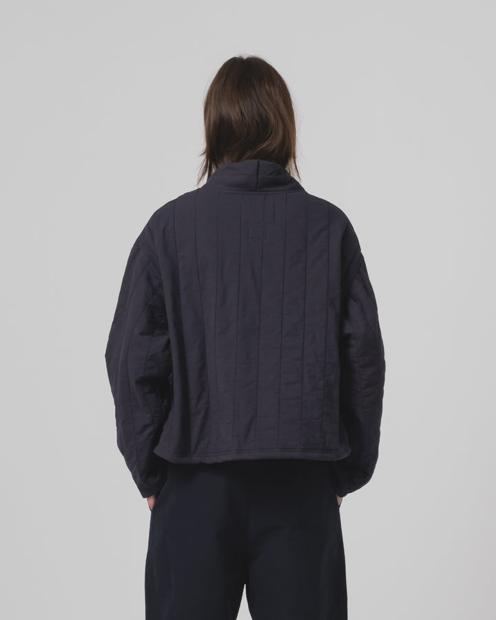 G.o.D Toku Sweater Quilted Cotton Inkt