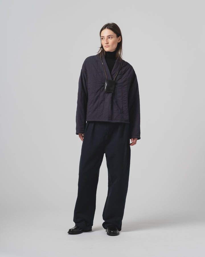 G.o.D Toku Sweater Quilted Cotton Inkt