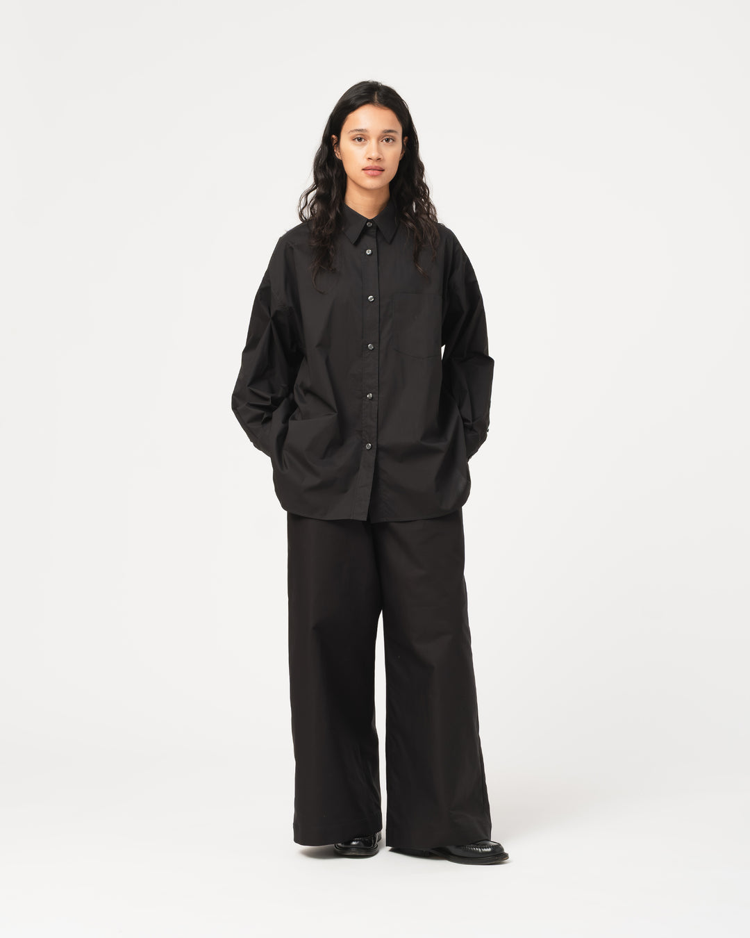 G.o.D Supernova Shirt Silky Poplin Black