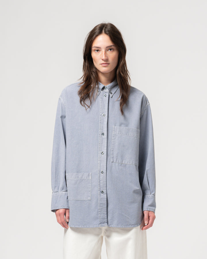 G.o.D Icon Shirt Cristobal Cotton Pearl Blue