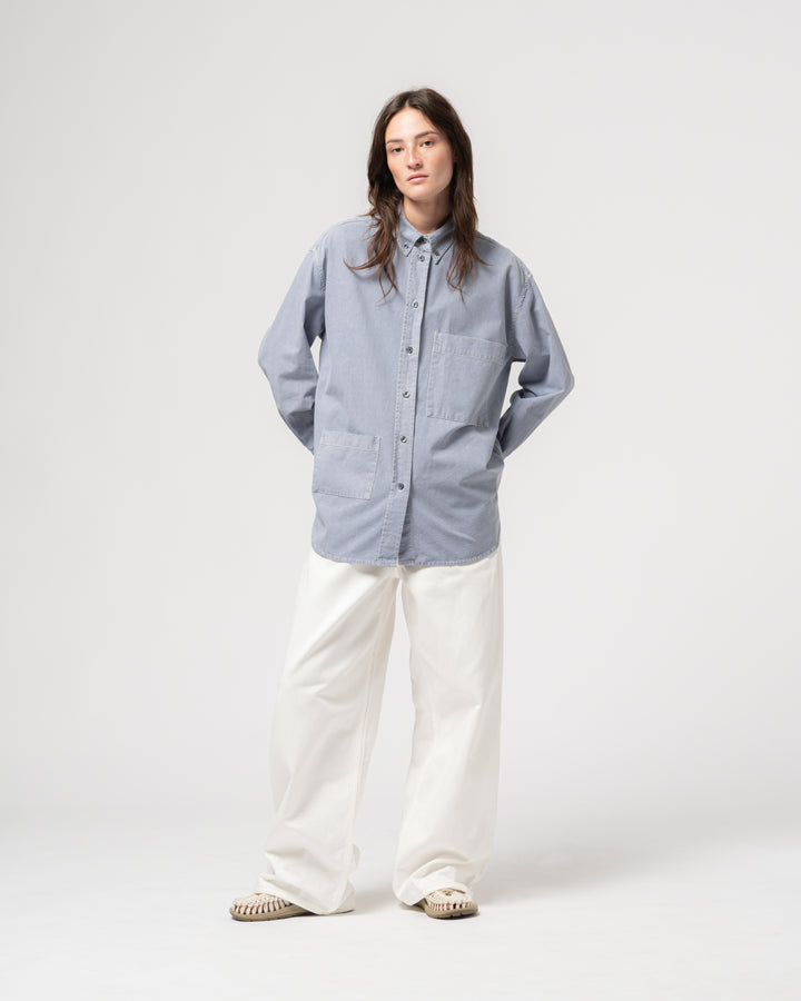 G.o.D Icon Shirt Cristobal Cotton Pearl Blue