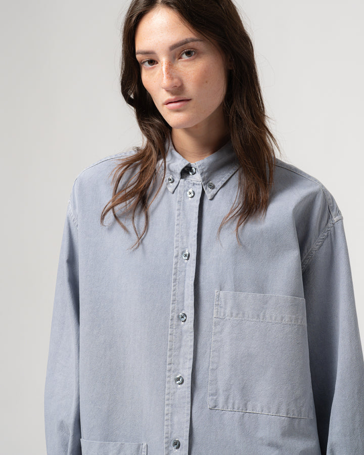 G.o.D Icon Shirt Cristobal Cotton Pearl Blue