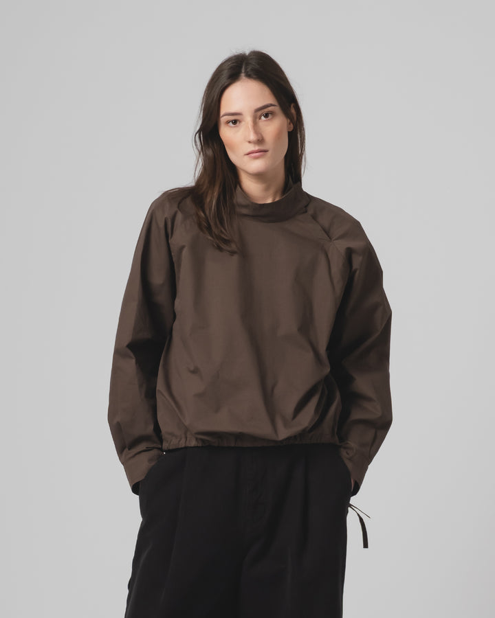 G.o.D Anorak Shirt Poplin Java Brown