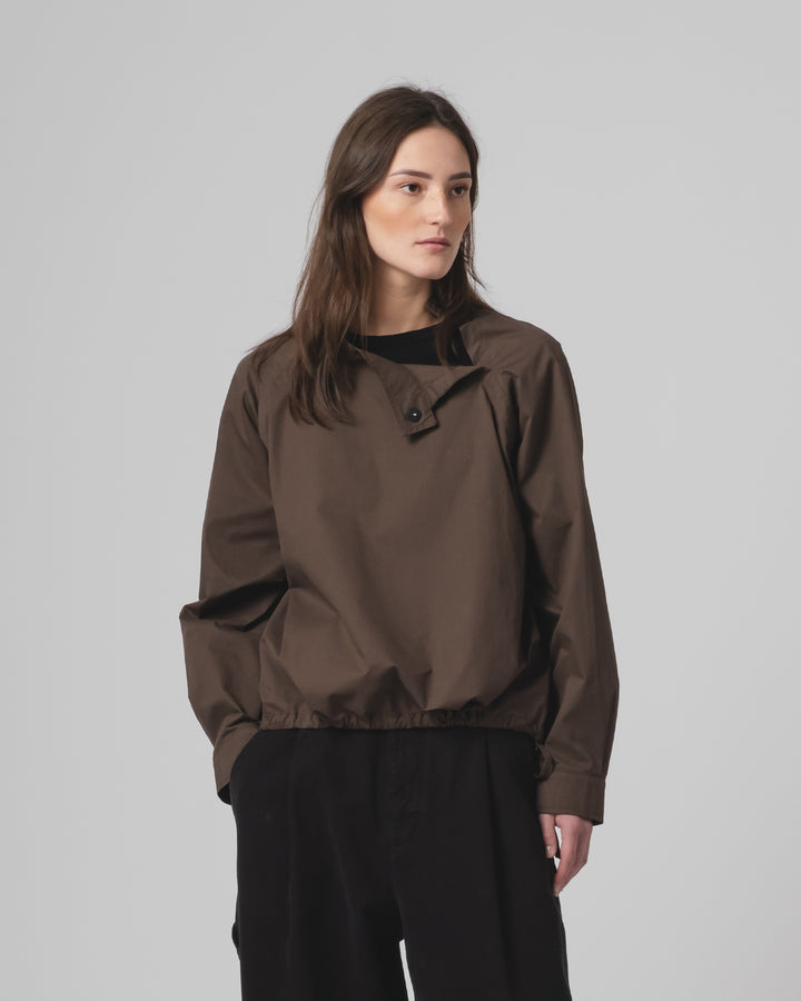 G.o.D Anorak Shirt Poplin Java Brown