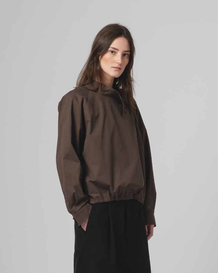 G.o.D Anorak Shirt Poplin Java Brown