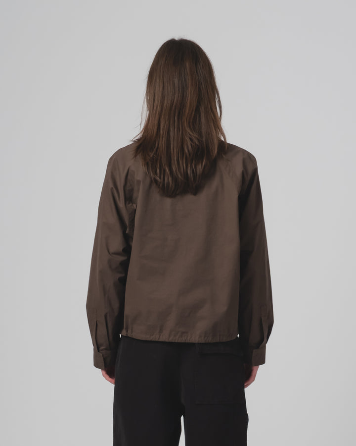 G.o.D Anorak Shirt Poplin Java Brown