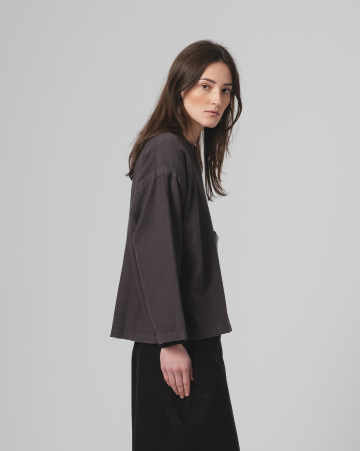 G.o.D Guard Smock Slub Cotton Asphalt