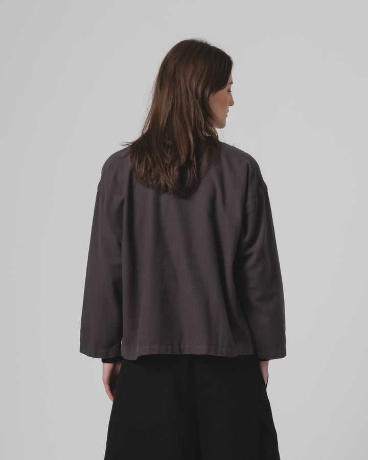 G.o.D Guard Smock Slub Cotton Asphalt