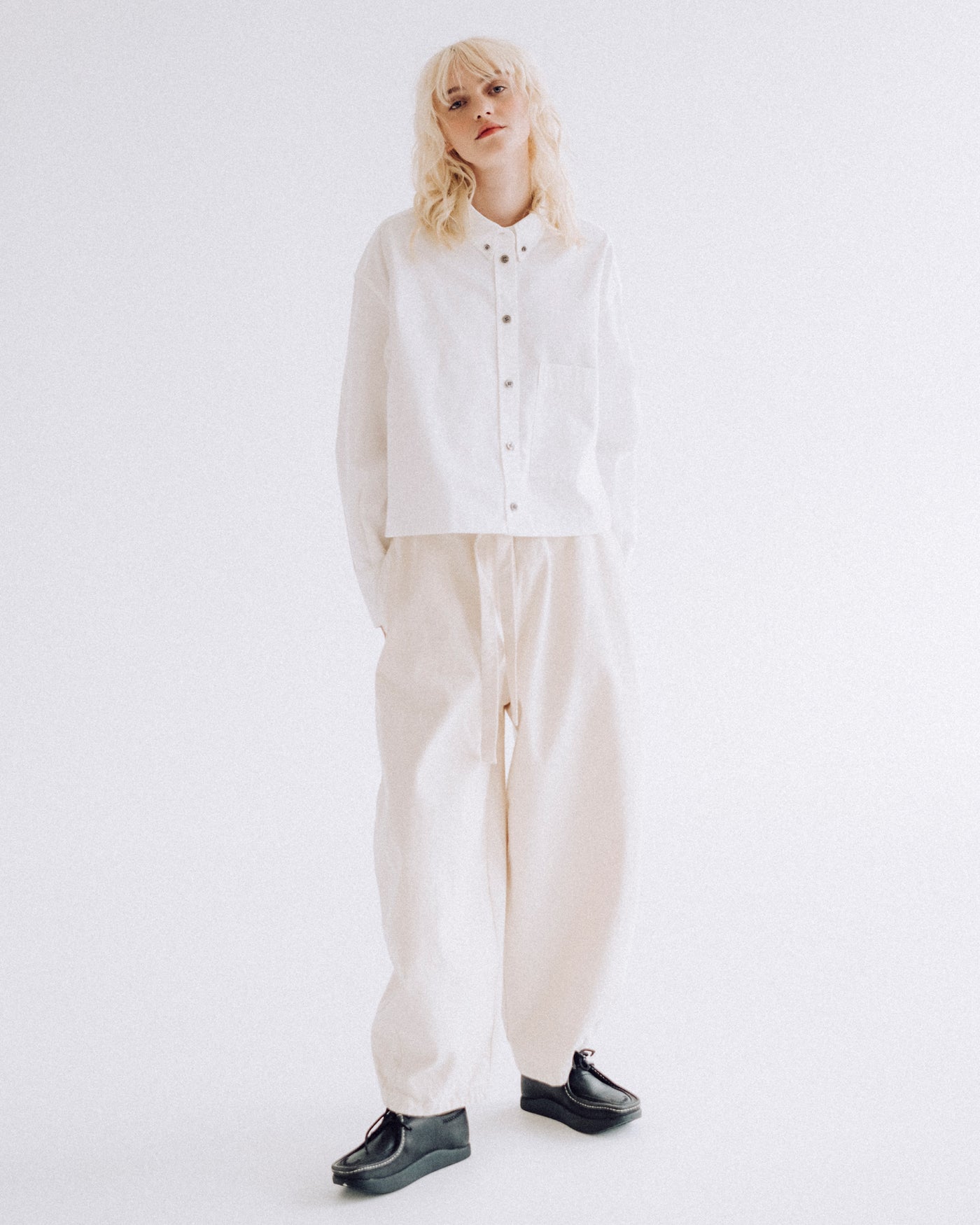 G.o.D Cubic Shirt Poplin Milk