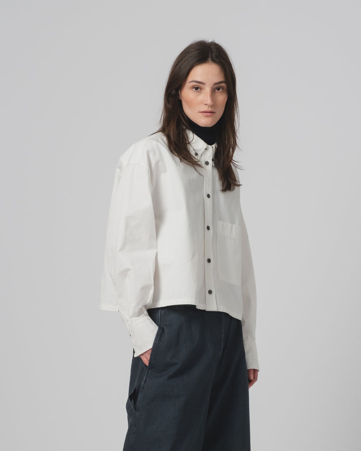 G.o.D Cubic Shirt Popeline Milk