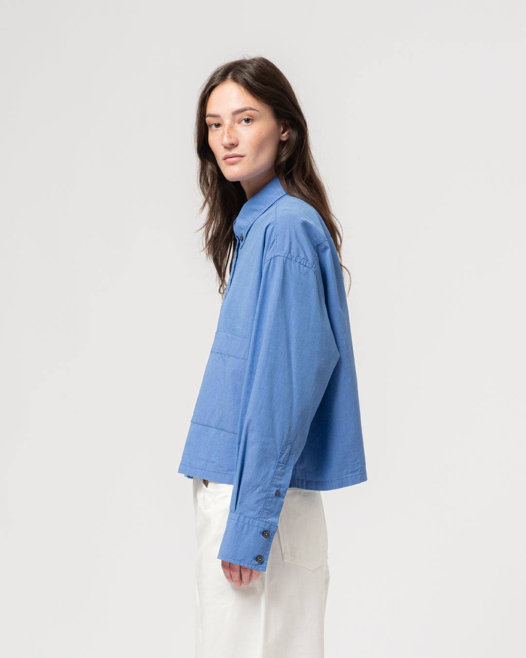 G.o.D Cubic Shirt Blue Sea Cotton Blue