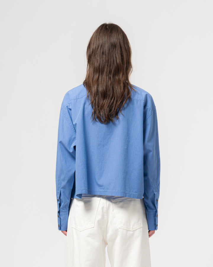 G.o.D Cubic Shirt Blue Sea Cotton Blue