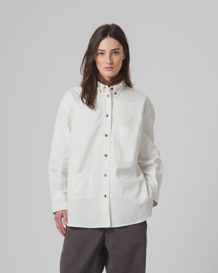 G.o.D Icon Shirt Poplin Milk