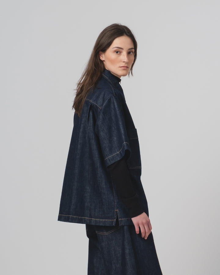 G.o.D Okinawa Shirt Century Denim Blue