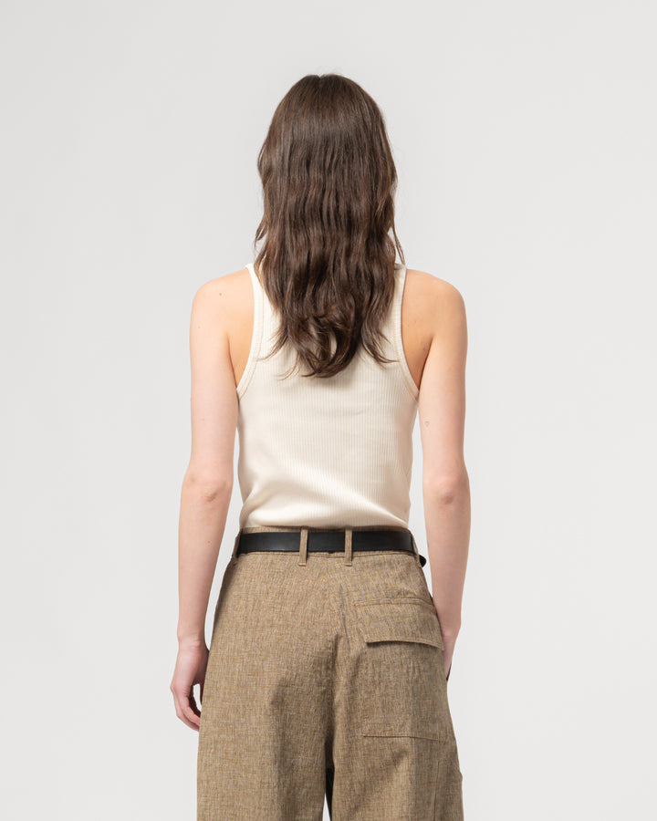 G.o.D Body Top Military Rib Ecru