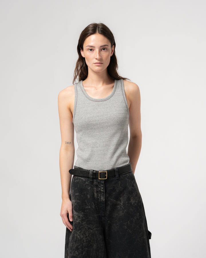 G.o.D Body Top Military Rib Grey Melange