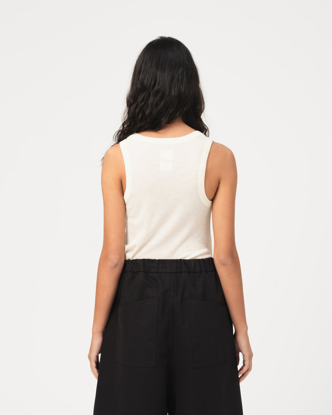 G.o.D Body Top Rib Wool Off White