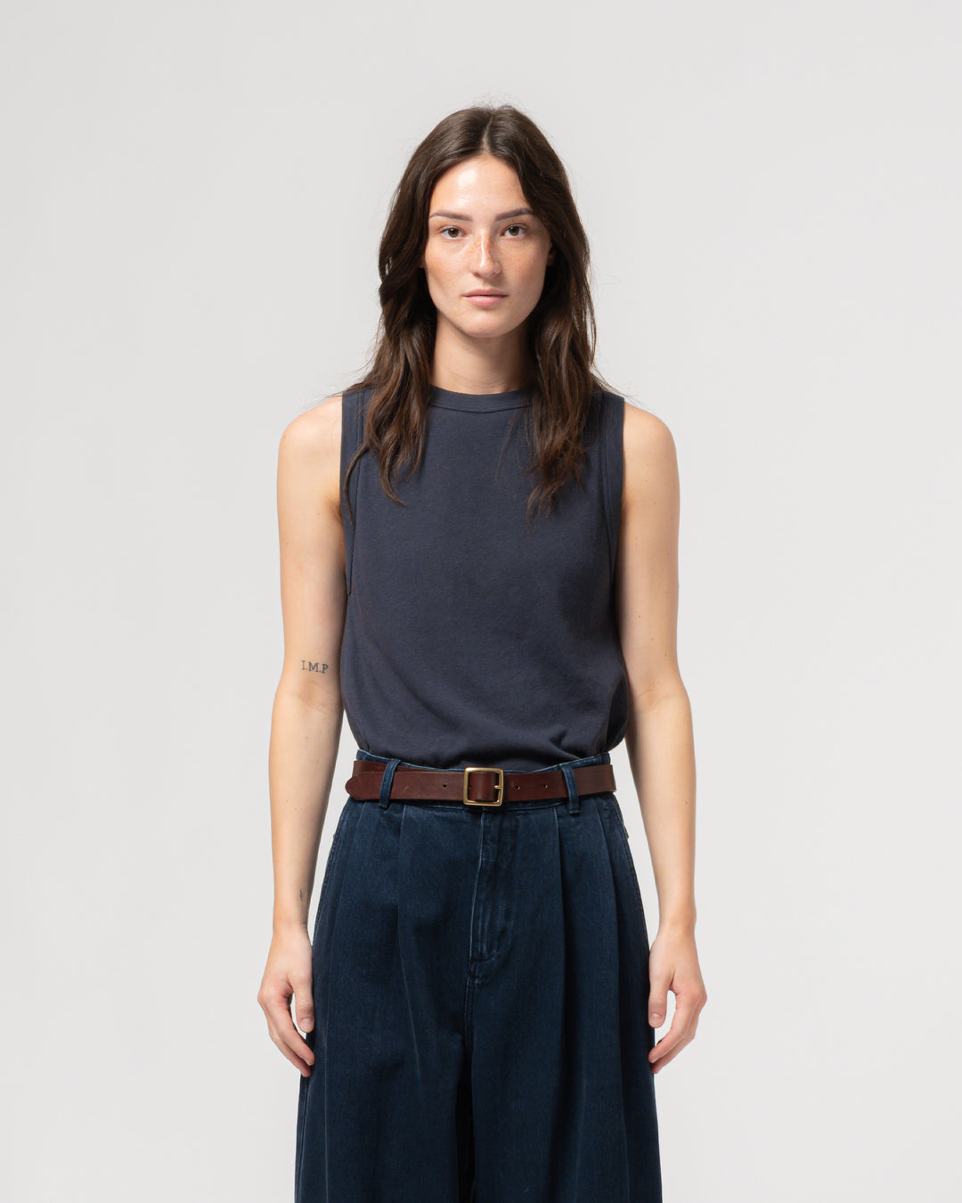 G.o.D Johnny Top Cotton Hemp India Blue