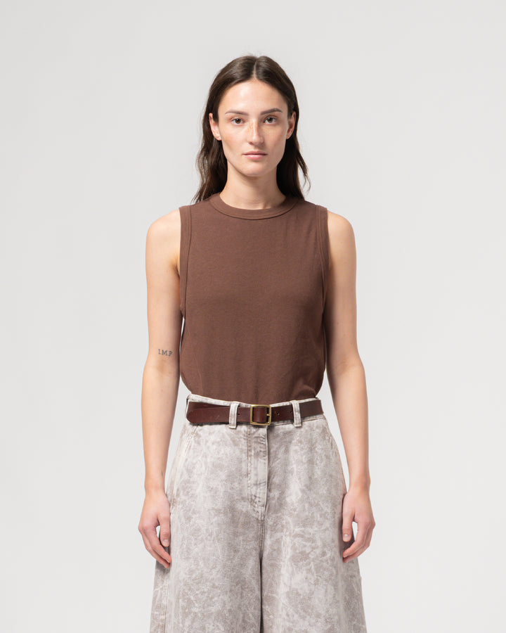 G.o.D Johnny Top Cotton Hemp Aztek Brown