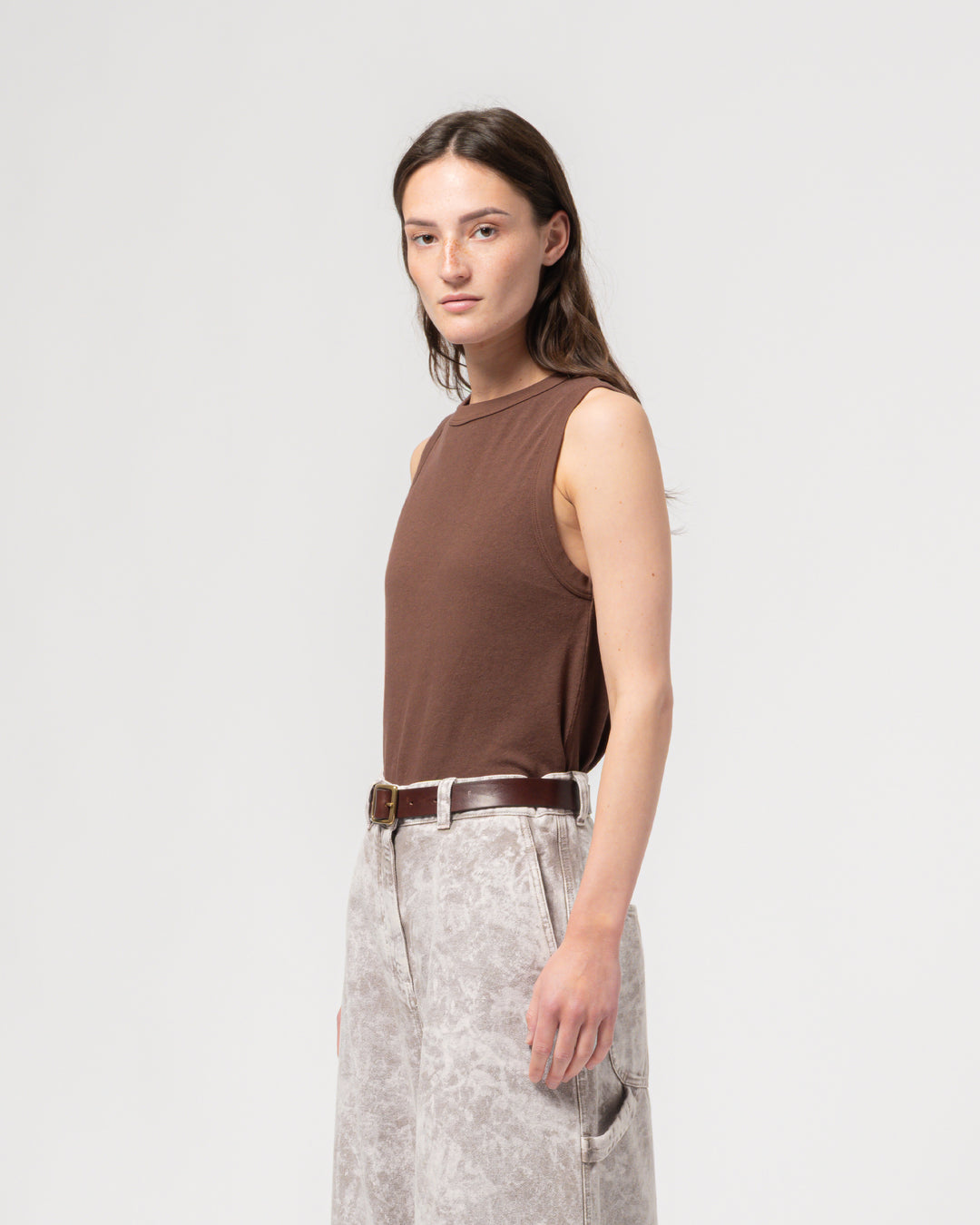 G.o.D Johnny Top Cotton Hemp Aztek Brown