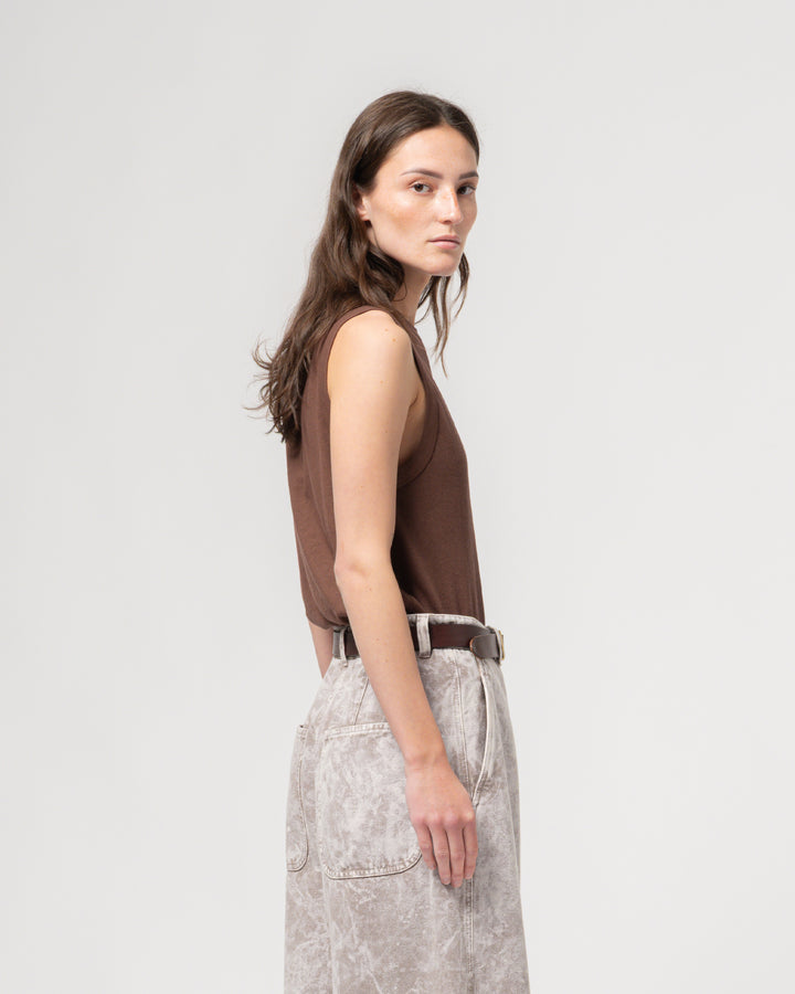 G.o.D Johnny Top Cotton Hemp Aztek Brown