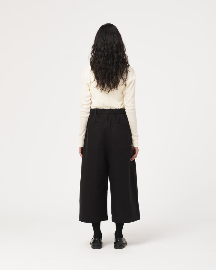 G.o.D Turtle Neck Rib Wool Off White