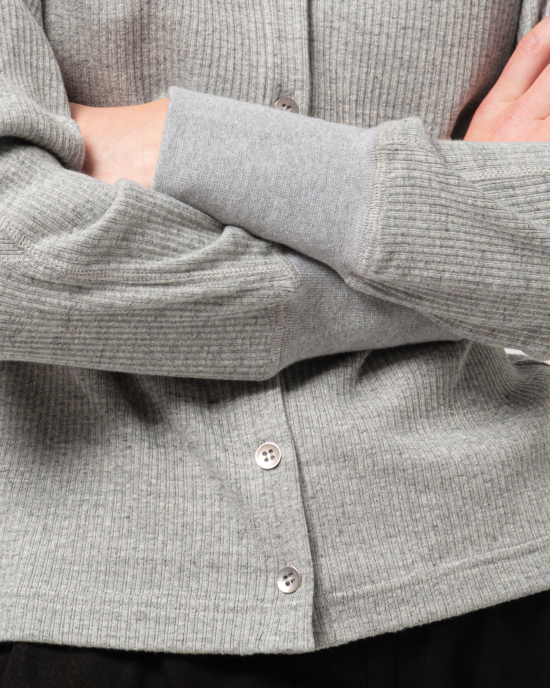 G.o.D Button Down Military Rib Grey Melange