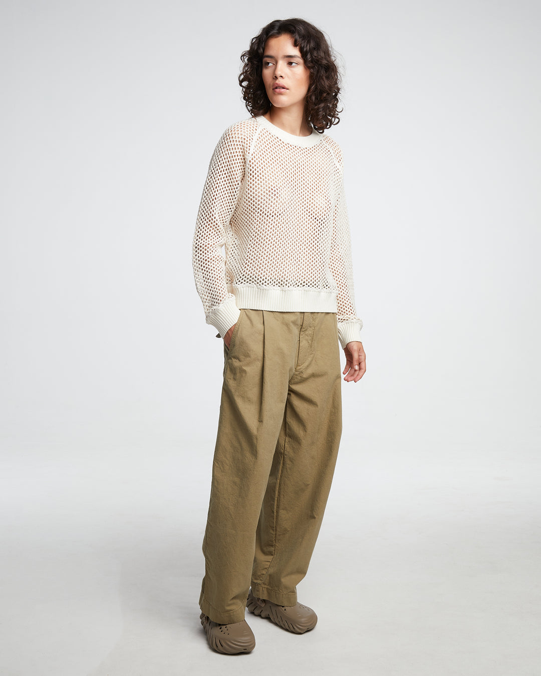 G.o.D Jumper Kingston Mesh Off White