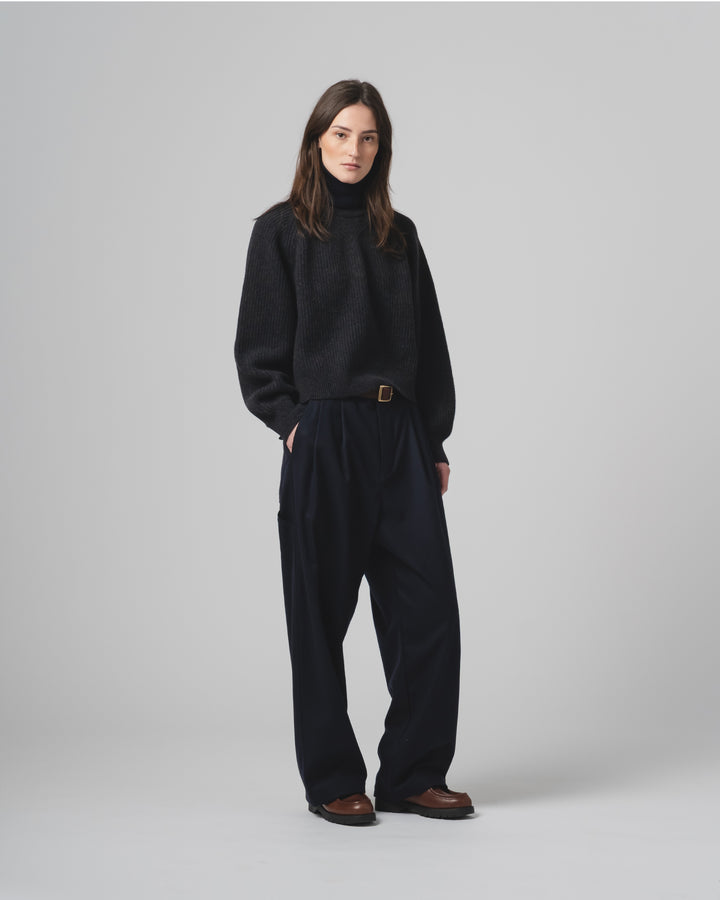 G.o.D Puddle Sweater Delta Asphalt