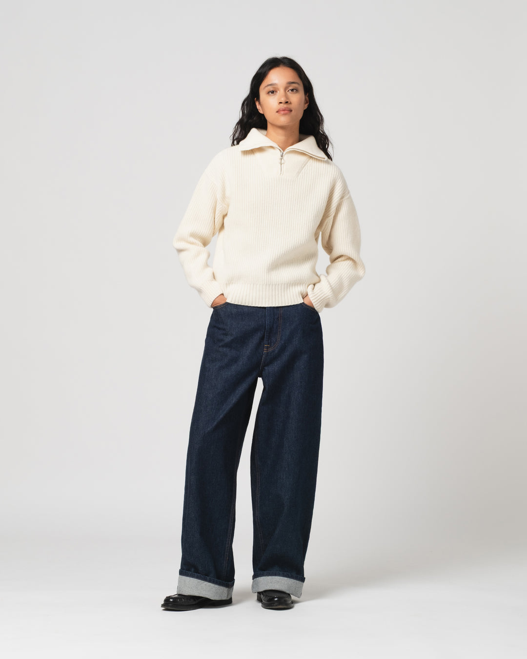 G.o.D Fly Deck Sweater Yarn Delta Off White