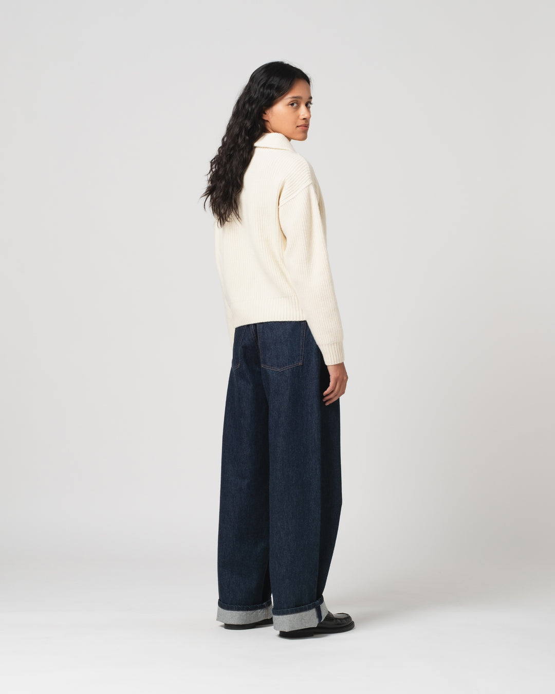G.o.D Fly Deck Sweater Yarn Delta Off White