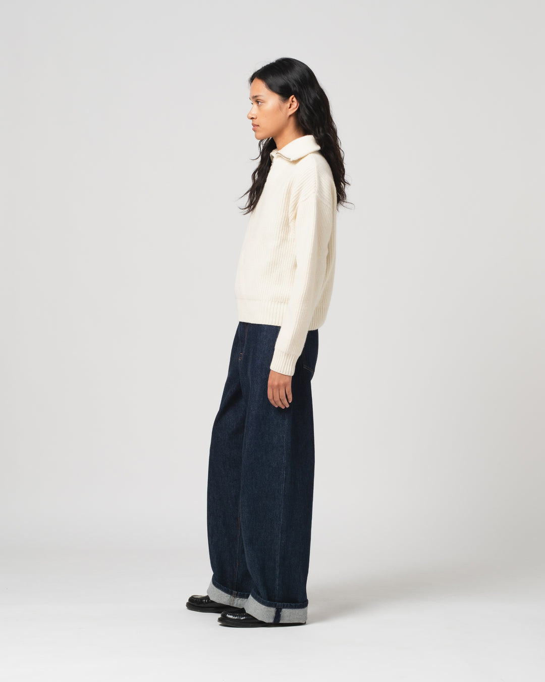 G.o.D Fly Deck Sweater Yarn Delta Off White