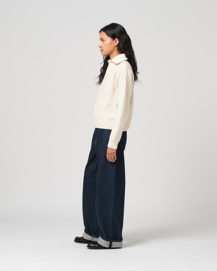 G.o.D Fly Deck Sweater Yarn Delta Off White
