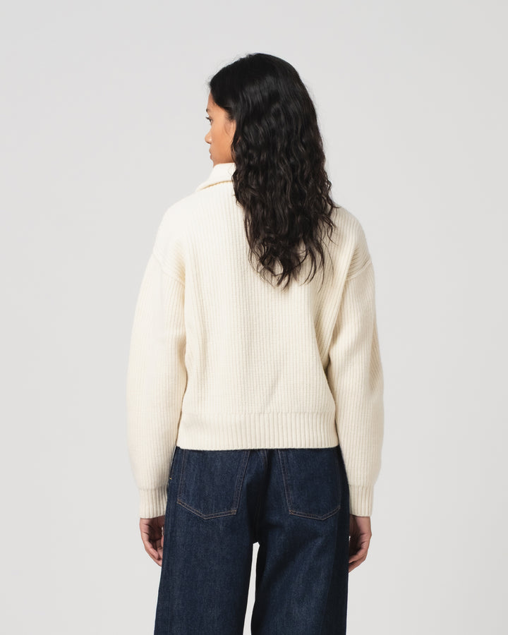 G.o.D Fly Deck Sweater Yarn Delta Off White