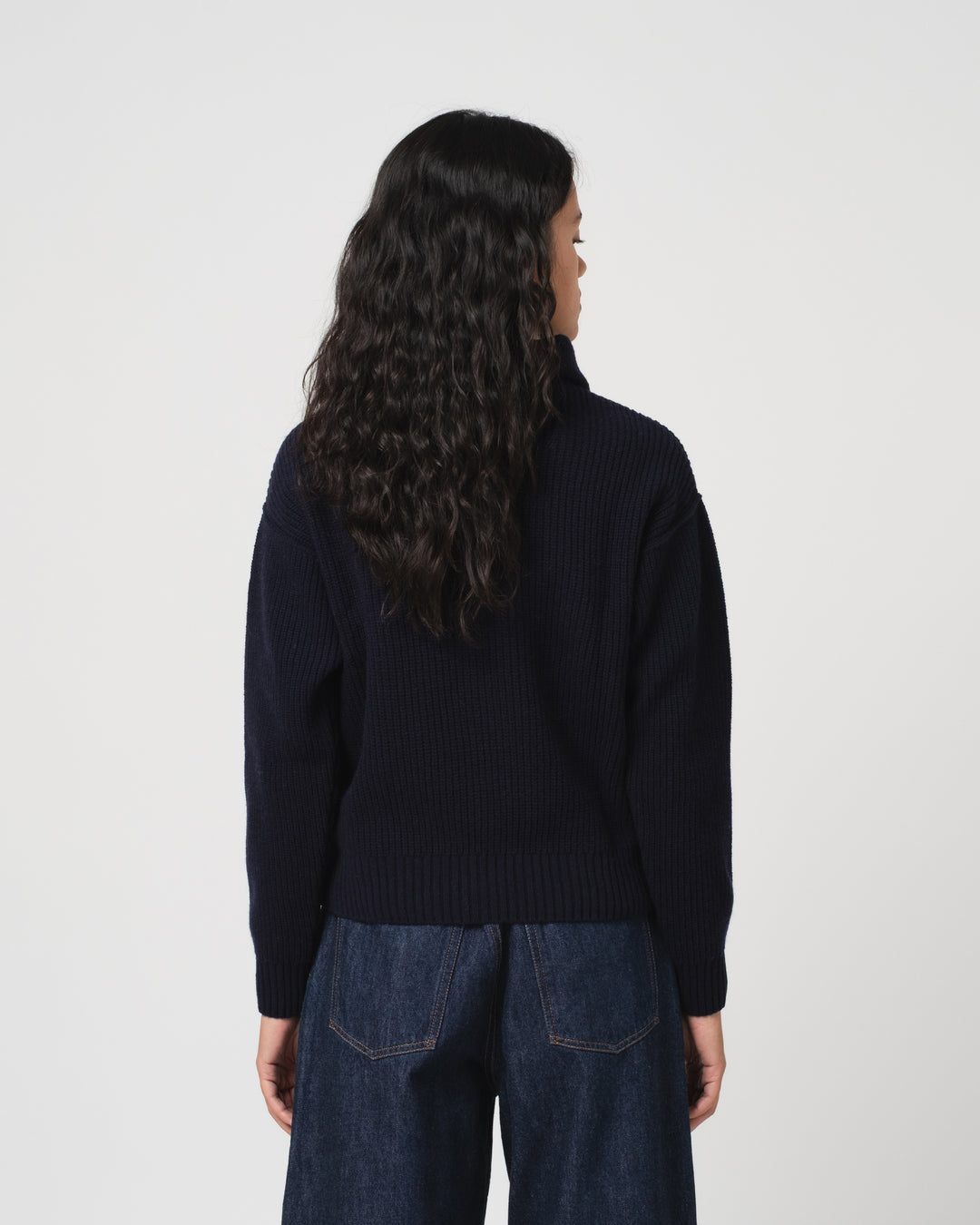 G.o.D Fly Deck Sweater Yarn Delta Navy