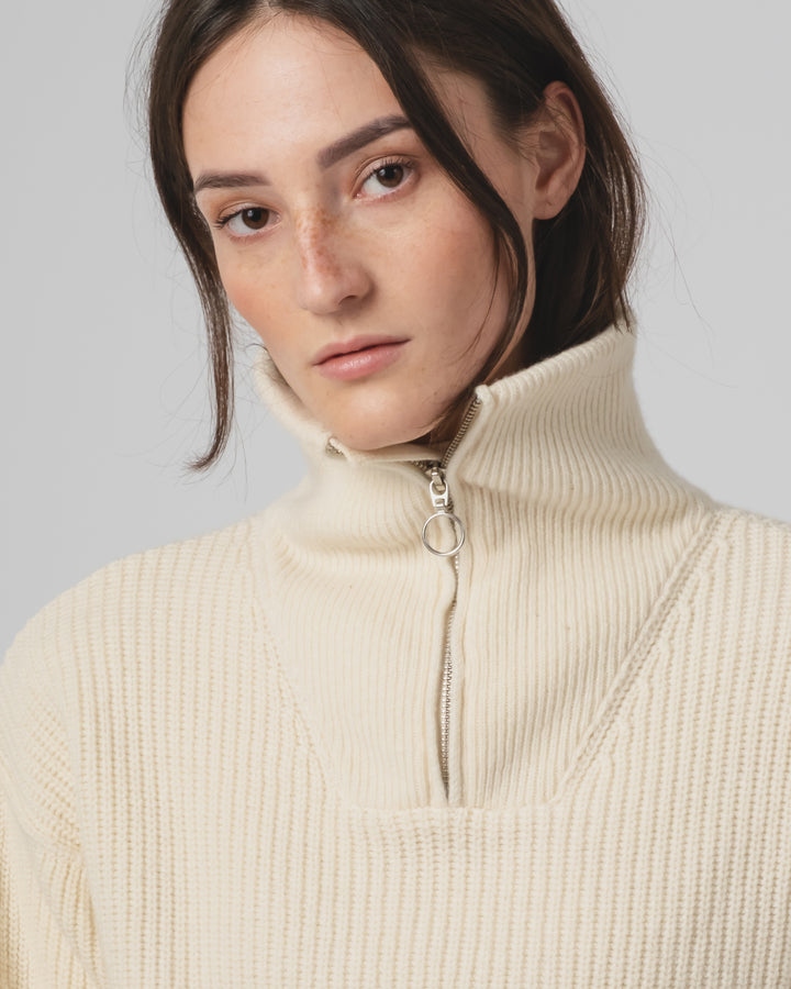 G.o.D Fly Deck Sweater Yarn Delta Off White