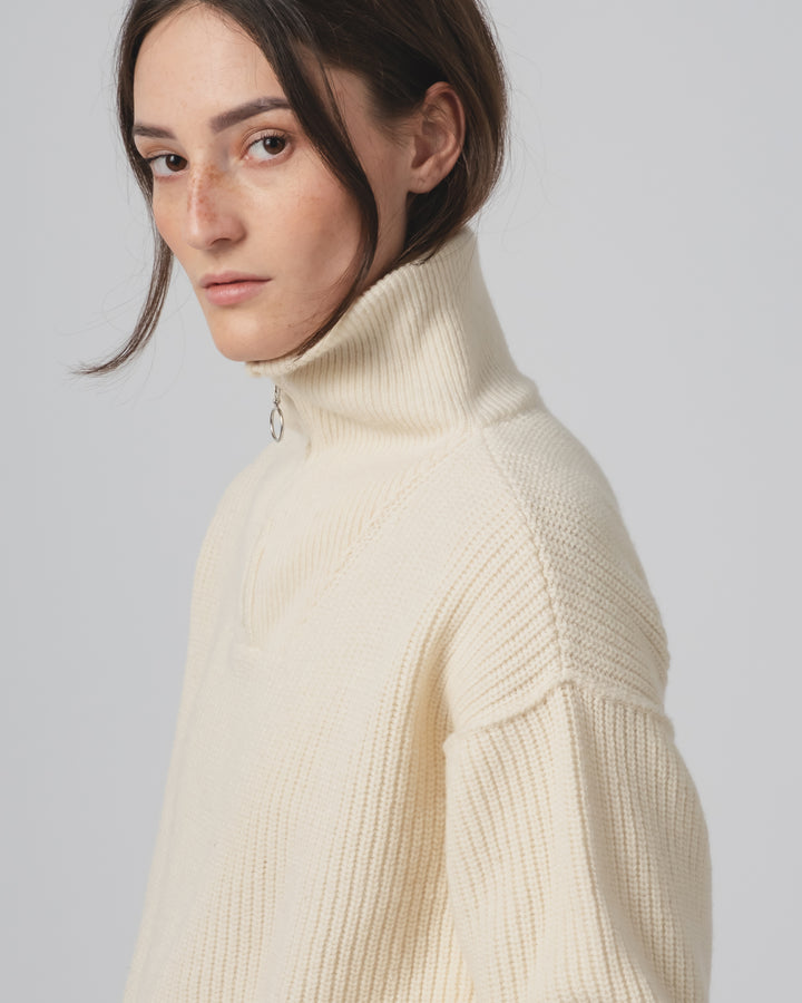 G.o.D Fly Deck Sweater Yarn Delta Off White