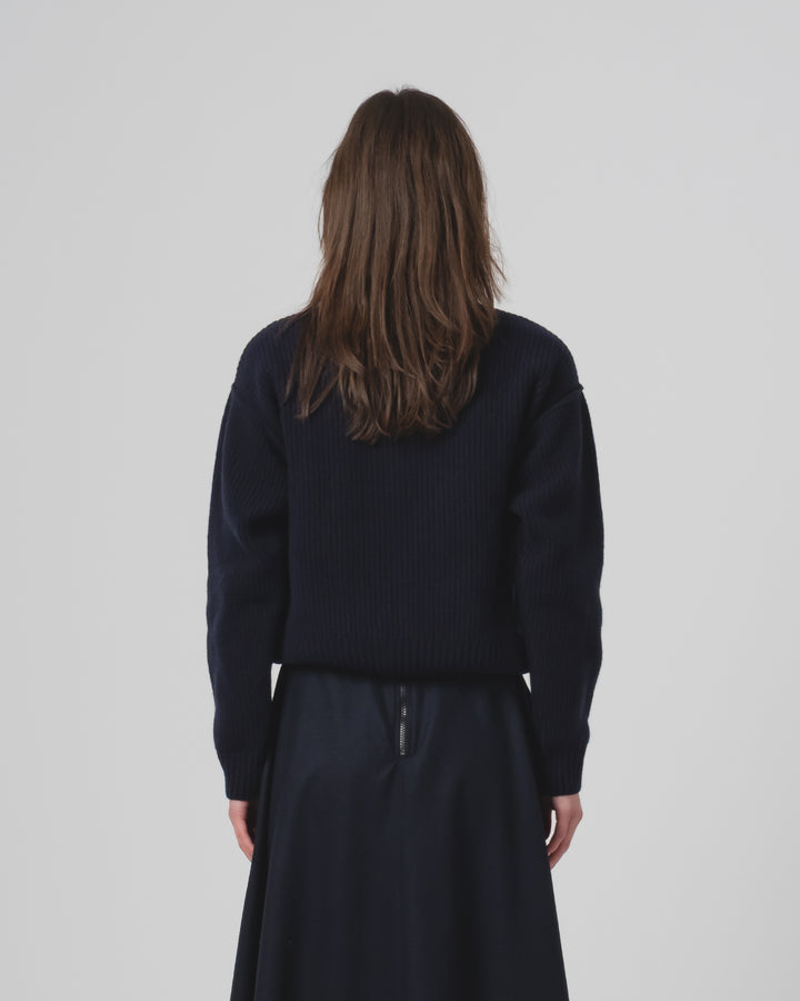 G.o.D Fly Deck Sweater Yarn Delta Navy