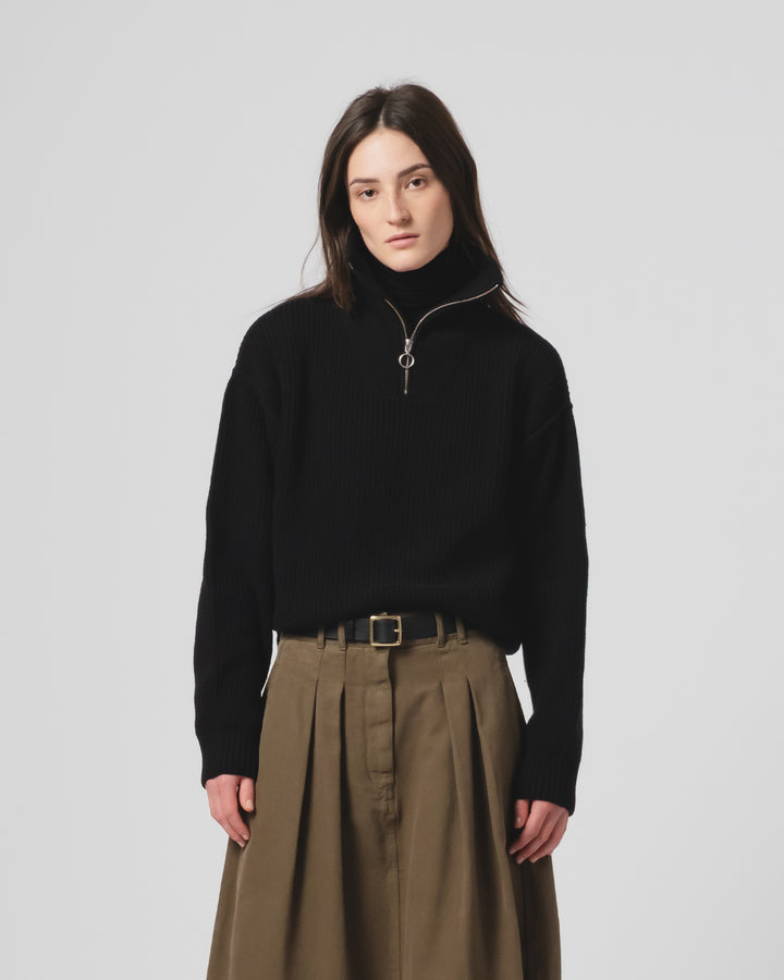 G.o.D Fly Deck Sweater Yarn Delta Black