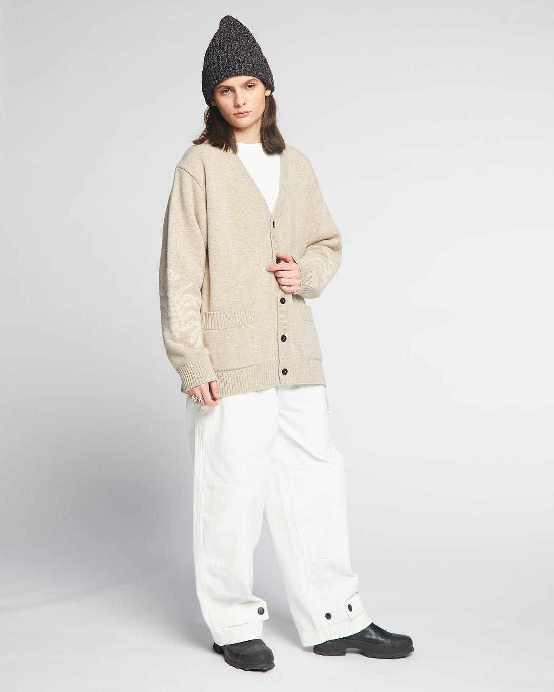 G.o.D Scorpio Cardigan Delta Oatmeal