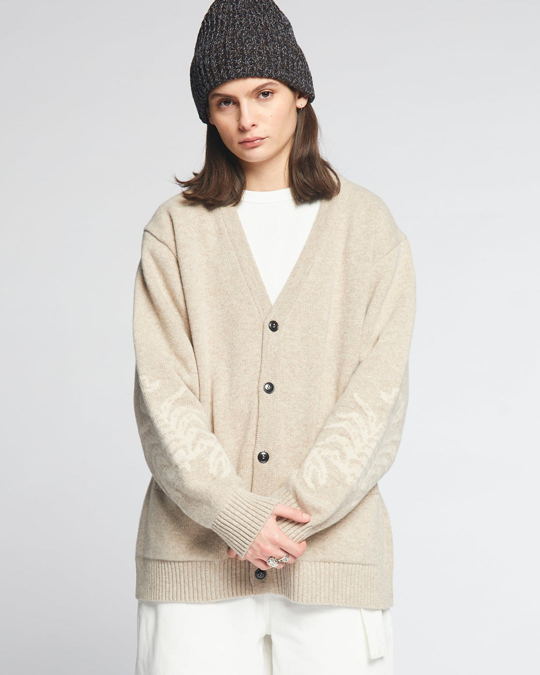 G.o.D Scorpio Cardigan Delta Oatmeal