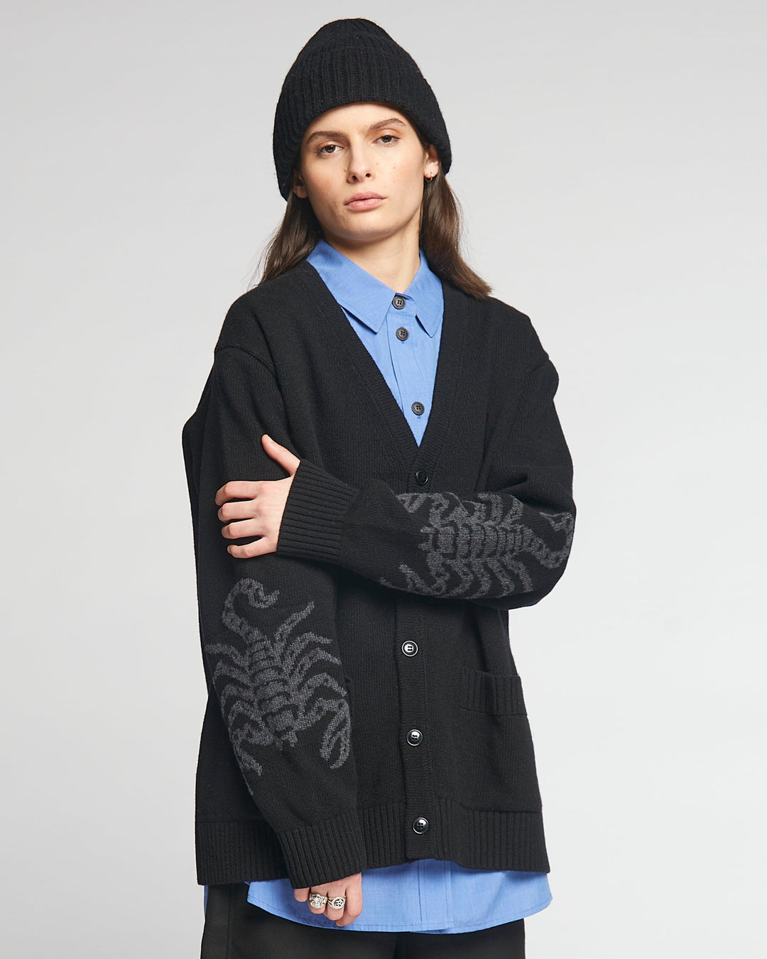G.o.D Scorpio Cardigan Delta Black