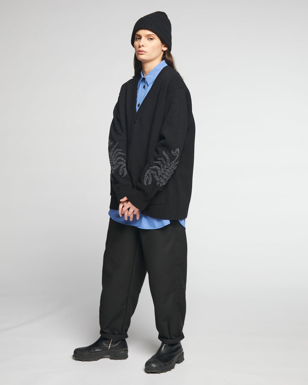 G.o.D Scorpio Cardigan Delta Black