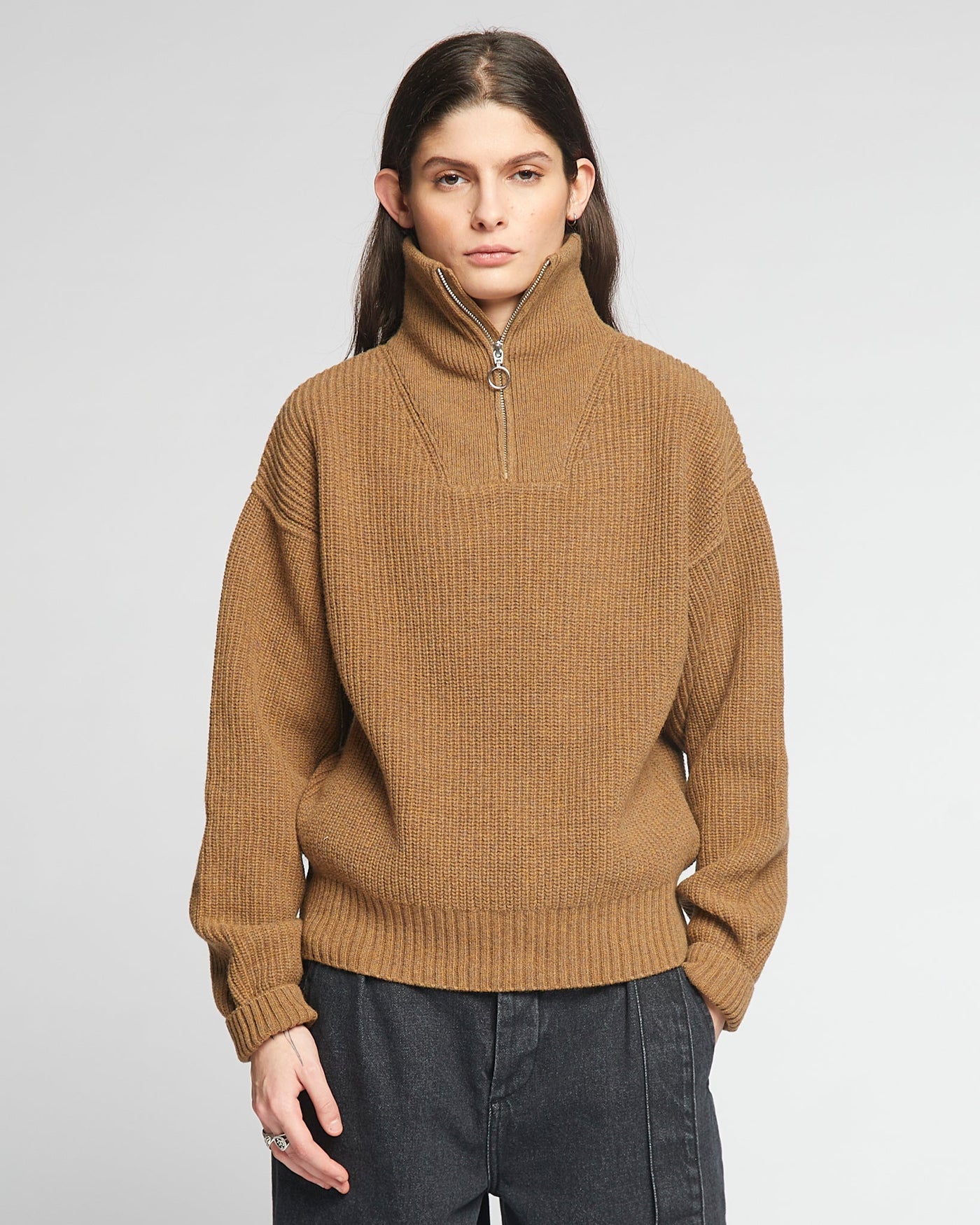 G.o.D Fly Deck Sweater Merino Camel